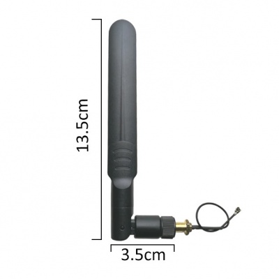Антенна WiFi 2.4/5.8ГГц штыревая (RP-SMA), 8 дБ, 2шт